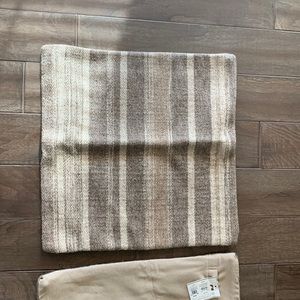 Pottery Barn wool Kaye Stripe Throw Pillow
